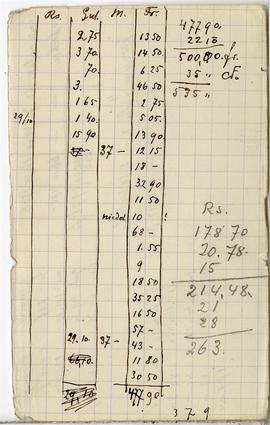 Notes nr 36 z wpisami odręcznymi  Erazma Majewskiego z okresu od 27.10.1890 r.-14.03.1891 r.  str...