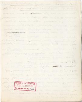 Rękopis wykładów Józefa Żurowskiego z zakresu archeologii przedhistorycznej  strona 122: pieczątk...