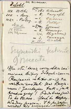 Notatnik nr 62 z odręcznymi notatkami Erazma Majewskiego z okresu od 29.09.1904 r. do 23.02.1905 ...