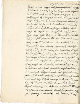 Rękopis niekompletny-fragment artykułu z dnia 15.11.1912 r.  strona: „Tysiące wozów ciągnione […]”.