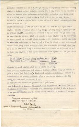 Maszynopis  odpis. Protokół z dnia 18 sierpnia 1926 r. z zebrania komisji we wsi Gródek  powiat R...
