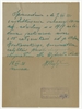 Rękopis pisma W. Przybyłowicza zatytułowany "Sprawozdanie z dn. 7 XII 21 r."  dotyczący...