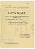 Wypełniony rękopisem druk Państwowego Muzeum Archeologicznego zatytułowany "Lista Płacy&quot...