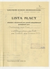 Wypełniony rękopisem druk Państwowego Muzeum Archeologicznego zatytułowany "Lista Płacy&quot...