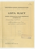 Wypełniony rękopisem druk Państwowego Muzeum Archeologicznego zatytułowany "Lista Płacy&quot...
