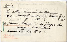 Fiszka z odręcznymi notatkami bibliograficznymi Józefa Żurowskiego  strona 1: "Kossinna  Zur...