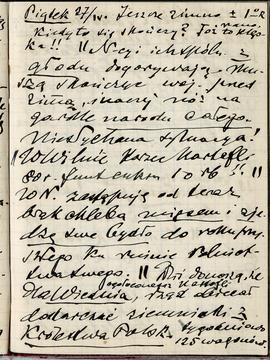 Notatnik nr 88 z odręcznymi notatkami Erazma Majewskiego z okresu od 01.01.1917 r. do 25.07.1917 ...