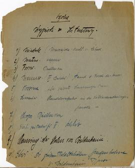 Brulion Józefa Żurowskiego zawierający zbiór luźnych kartek z notatkami w języku polskim i niemie...