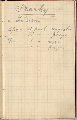 Notes nr 38 z wpisami odręcznymi  Erazma Majewskiego z okresu od 10.10.1891 r.-16.05.1892 r.  str...