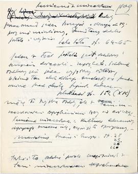 Rękopis sześćdziesięciu ośmiu wykładów Józefa Żurowskiego pt. "Sztuka Podyluwialna" z r...