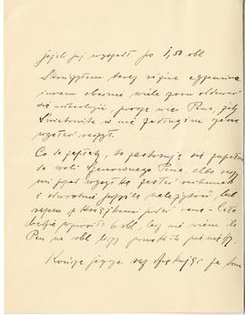 List od Kazimierza Chmieleckiego do Erazma Majewskiego (rękopis)  strona 2