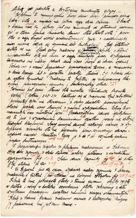 Rękopis pracy doktorskiej Józefa Żurowskiego pt. Wykopalisko z Jakuszowic Małych na tle pokrewnyc...