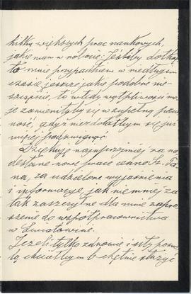 List od Włodzimierza Demetrykiewicza do Erazma Majewskiego (rękopis)  strona 3