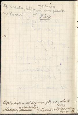 Notatnik nr 97 z odręcznymi notatkami Erazma Majewskiego z okresu od 03.08.1920 r. do 07.09.1920 ...