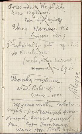 Notes nr 23 z wpisami odręcznymi  Erazma Majewskiego z okresu od 09.09.1885-05.10.1885 r.  strona.