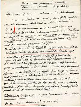 Odręczne notatki Józefa Żurowskiego na temat analogii do zabytków z Jakuszowic Małych  sporządzon...