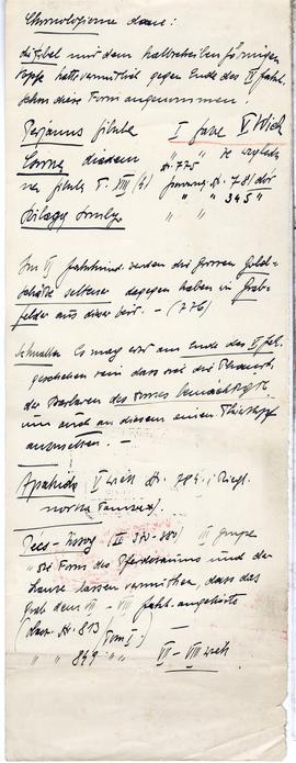 Odręczne notatki Józefa Żurowskiego na temat analogii do zabytków z Jakuszowic Małych  sporządzon...