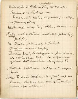 „Notatnik (brulion) Archeologiczny Erazma Majewskiego” - notatki dawniejsze  3.07.1893 r.