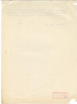 Rękopis. Brudnopis Michała Drewko z dnia 7 lipca 1924 r.: „Plan działalności Urzędu Konserwatorsk...