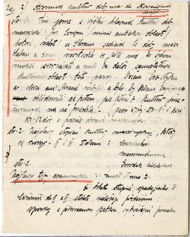 Brulion Józefa Żurowskiego zawierający zbiór luźnych kartek z notatkami w języku polskim i niemie...