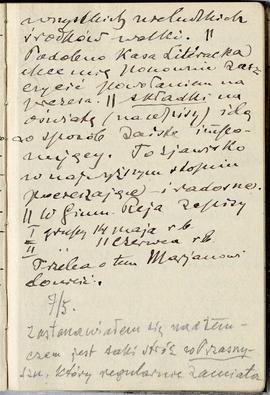 Notatnik nr 82 z odręcznymi notatkami Erazma Majewskiego z okresu od 04.05.1915 r. do 26.06.1915 ...