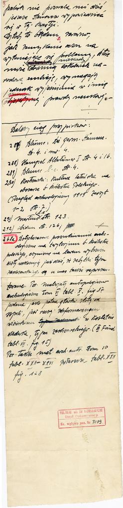 Rękopis pracy doktorskiej Józefa Żurowskiego pt. Wykopalisko z Jakuszowic Małych na tle pokrewnyc...