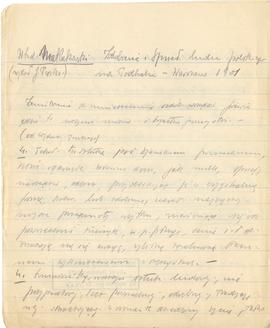 Brulion Józefa Żurowskiego pt. "Plastyka od Fidiasza począwszy" z odręcznymi notatkami ...