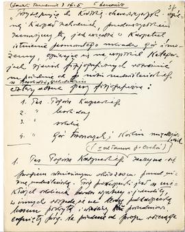 Rękopis dziewięciu wykładów Józefa Żurowskiego pt. "Osadnictwo przedhistoryczne w dorzeczu G...