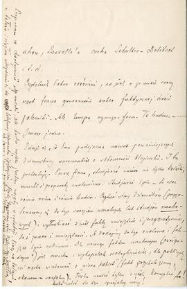 List (rękopis) od Bolesława Koskowskiego do Erazma Majewskiego  strona 4