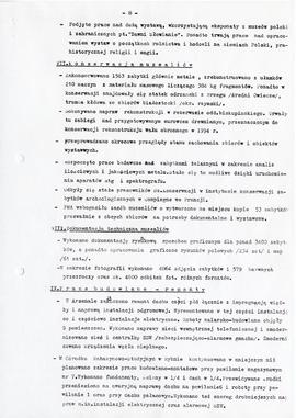 Państwowe Muzeum Archeologiczne w Warszawie. Sprawozdanie z działalności w roku 1993.  Maszynopis...