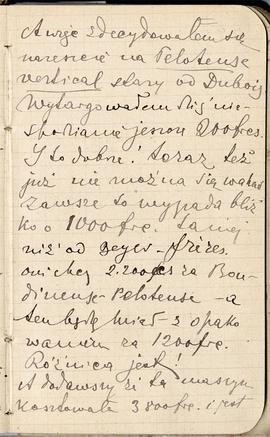 Notes nr 24 z wpisami odręcznymi  Erazma Majewskiego z okresu od 05.10.1885 r.-04.02.1886 r.  str...