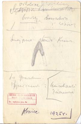 Fragment dziennika Józefa Żurowskiego pt. "Bieżące wiadomości o wykopaliskach" z odręcz...