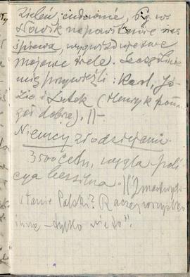 Notatnik nr 96 z odręcznymi notatkami Erazma Majewskiego z okresu od 14.05.1920 r. do 19.08.1920 ...