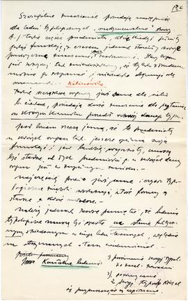 Rękopis jedenastu wykładów Józefa Żurowskiego pt. "Epoka bronzu ze szczególnem uwzględn. pod...