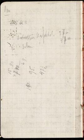 Notes nr 20 z wpisami odręcznymi  Erazma Majewskiego z okresu 25.08.1884 r.- 30.11.1884 r.  strona.