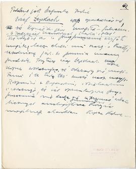 Rękopis dwudziestu ośmiu wykładów Józefa Żurowskiego pt. "Zagadnienie Kopca Krakusa na tle z...