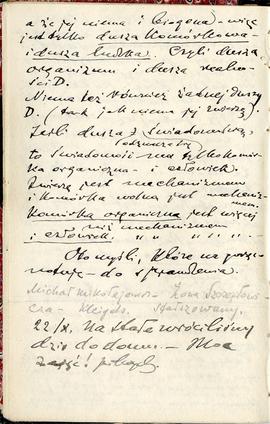 Notatnik nr 69 z odręcznymi notatkami Erazma Majewskiego z okresu od 07.10.1909 r. do 20.05.1910 ...