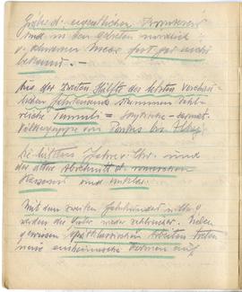 Brulion Józefa Żurowskiego z notatkami w języku niemieckim z okresu studiów w Wiedniu  strona 19