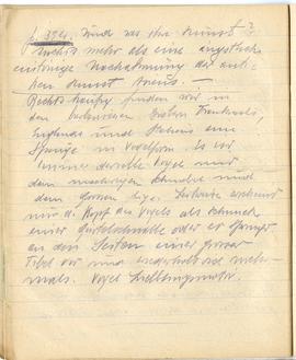 Brulion Józefa Żurowskiego z notatkami w języku niemieckim z okresu studiów w Wiedniu  strona 39