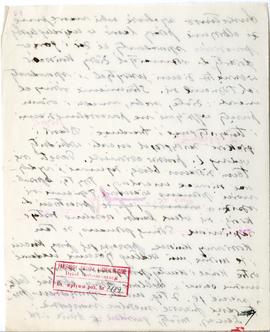 Rękopis wykładów Józefa Żurowskiego z zakresu archeologii przedhistorycznej  strona 56: pieczątka...