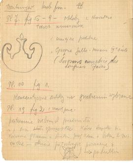 Zespół odręcznych notatek Józefa Żurowskiego (w tym opisy zabytków i zapiski bibliograficzne) wra...