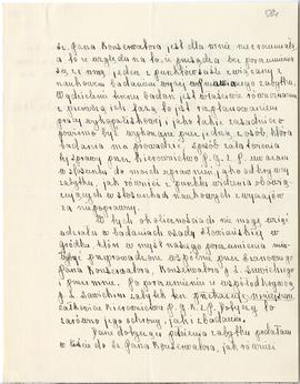 Rękopis. Pismo Ireny Sawickiej z dnia 18 marca 1926 r. do Michała Drewko Konserwatora Zabytków Pr...