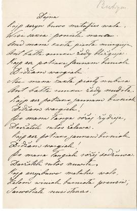 List od Marii Butrymówny do Erazma Majewskiego (rękopis)  strona 3