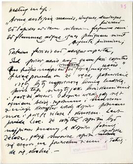 Rękopis wykładów Józefa Żurowskiego z zakresu archeologii przedhistorycznej  strona 53: "[…]...