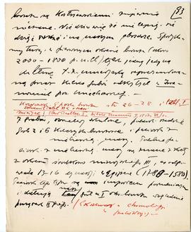 Rękopis dziewięciu wykładów Józefa Żurowskiego pt. "Osadnictwo przedhistoryczne w dorzeczu G...