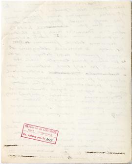 Rękopis wykładów Józefa Żurowskiego z zakresu archeologii przedhistorycznej  strona 120: pieczątk...