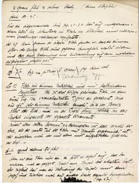 Odręczne notatki Józefa Żurowskiego na temat analogii do zabytków z Jakuszowic Małych  sporządzon...