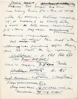 Rękopis sześćdziesięciu ośmiu wykładów Józefa Żurowskiego pt. "Sztuka Podyluwialna" z r...