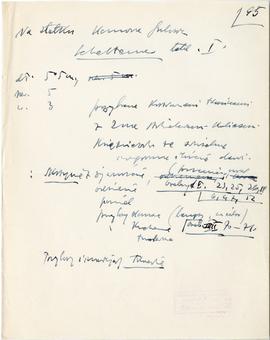 Rękopis dwudziestu ośmiu wykładów Józefa Żurowskiego pt. "Zagadnienie Kopca Krakusa na tle z...