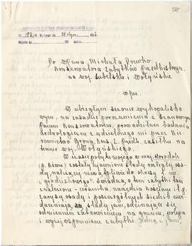 Rękopis. Pismo Ireny Scheur-Sawickiej z dnia 27 stycznia 1926 r. do Michała Drewko Konserwatora Z...